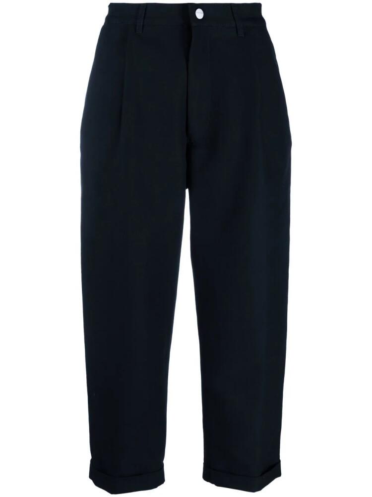 Giorgio Armani cropped tailored trousers - Blue Cover