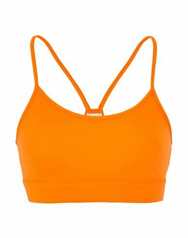 8 By Yoox Recycled Nylon Bra Woman Top Orange Recycled polyamide, Elastane Cover