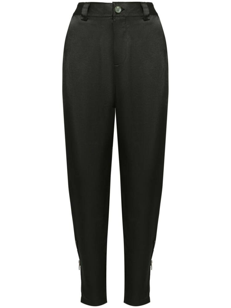 Uma | Raquel Davidowicz high-waisted tapered trousers - Green Cover