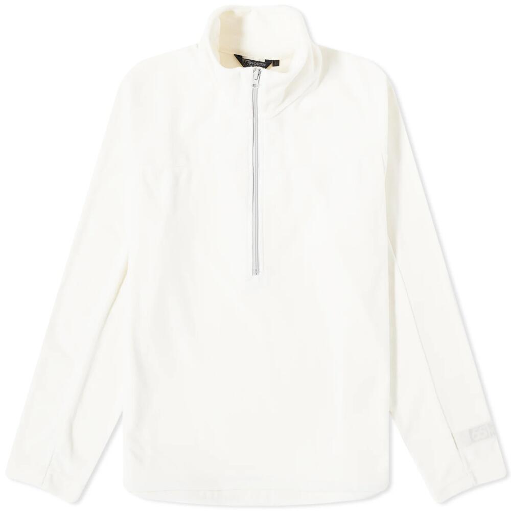 66° North Men's Dyngja Zip Neck Fleece in White Lamb Cover