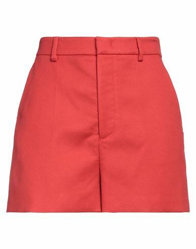 Red Valentino Woman Shorts & Bermuda Shorts Red Cotton, Polyamide, Elastane Cover