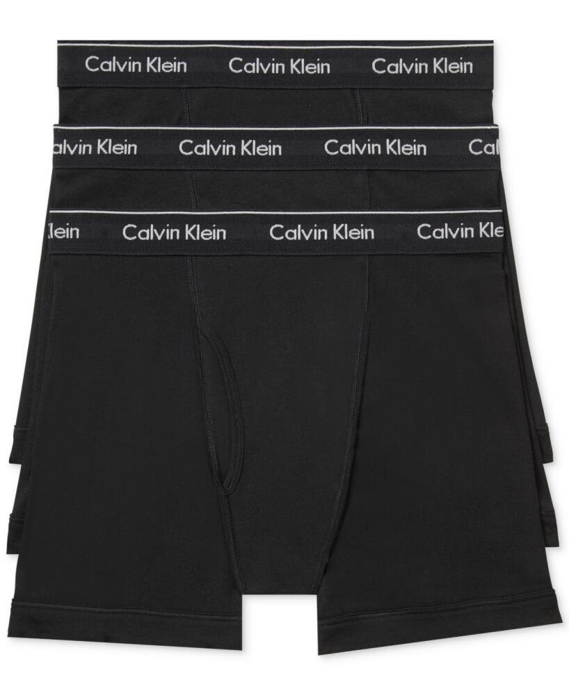 Calvin Klein Men's 3-Pack Cotton Classics Boxer Briefs Underwear - Black Cover