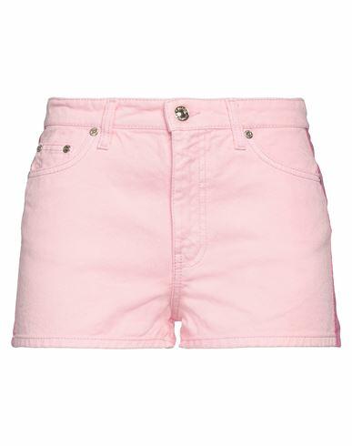 Chiara Ferragni Woman Denim shorts Pink Cotton Cover