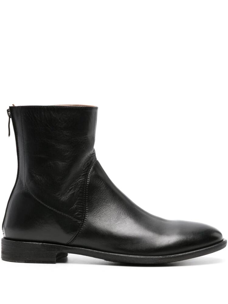 Alberto Fasciani Homer leather ankle boots - Black Cover