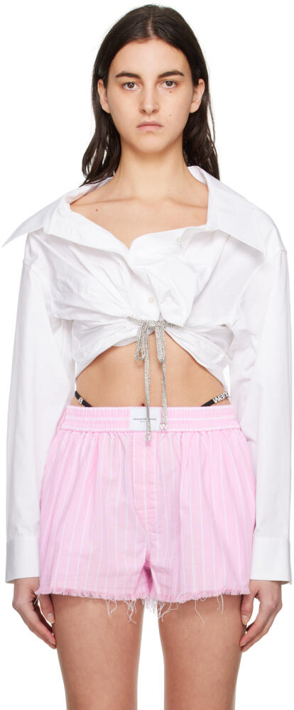 Alexander Wang White Cropped Shirt Cover