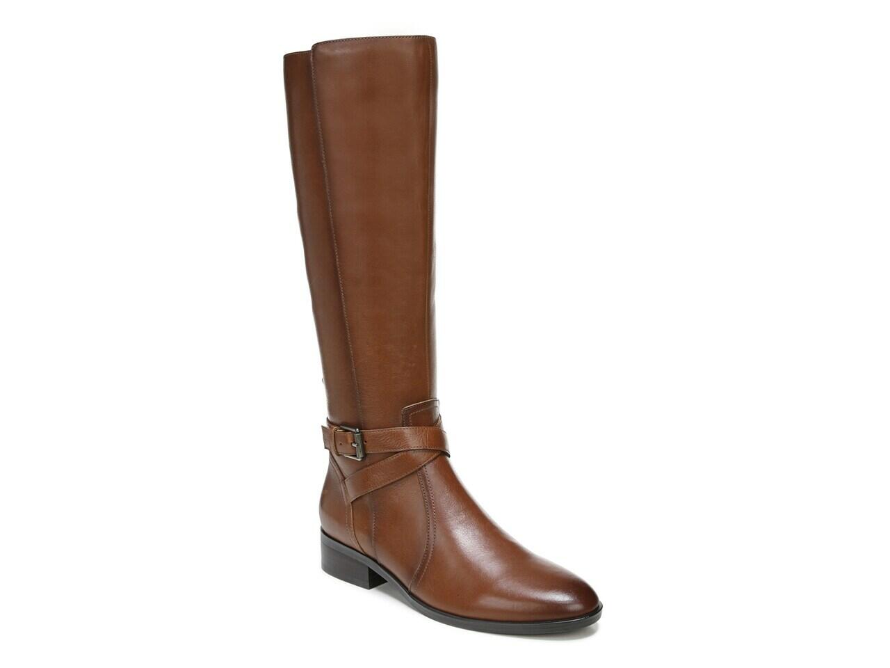 Naturalizer Rena Riding Boot Wide Calf Boot | Women's | Cider Brown Cover