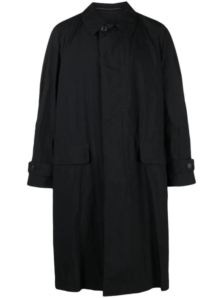 and Wander classic-collar long coat - Black Cover