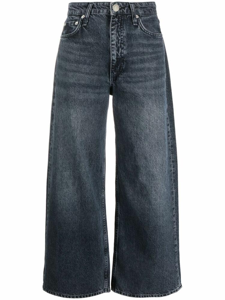 rag & bone wide-leg cropped jeans - Blue Cover