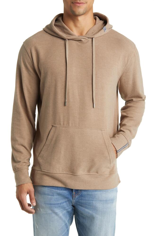 Stone Rose Performance Tech Fleece Hoodie in Fossil Cover