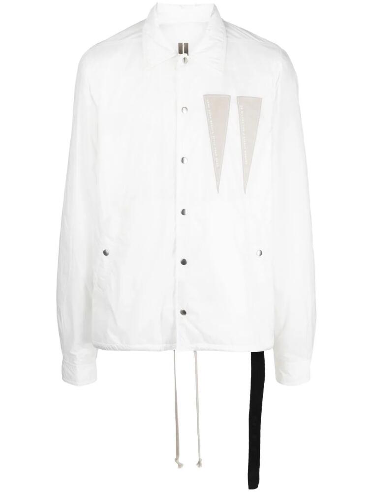 Rick Owens DRKSHDW lightweight shirt jacket - White Cover