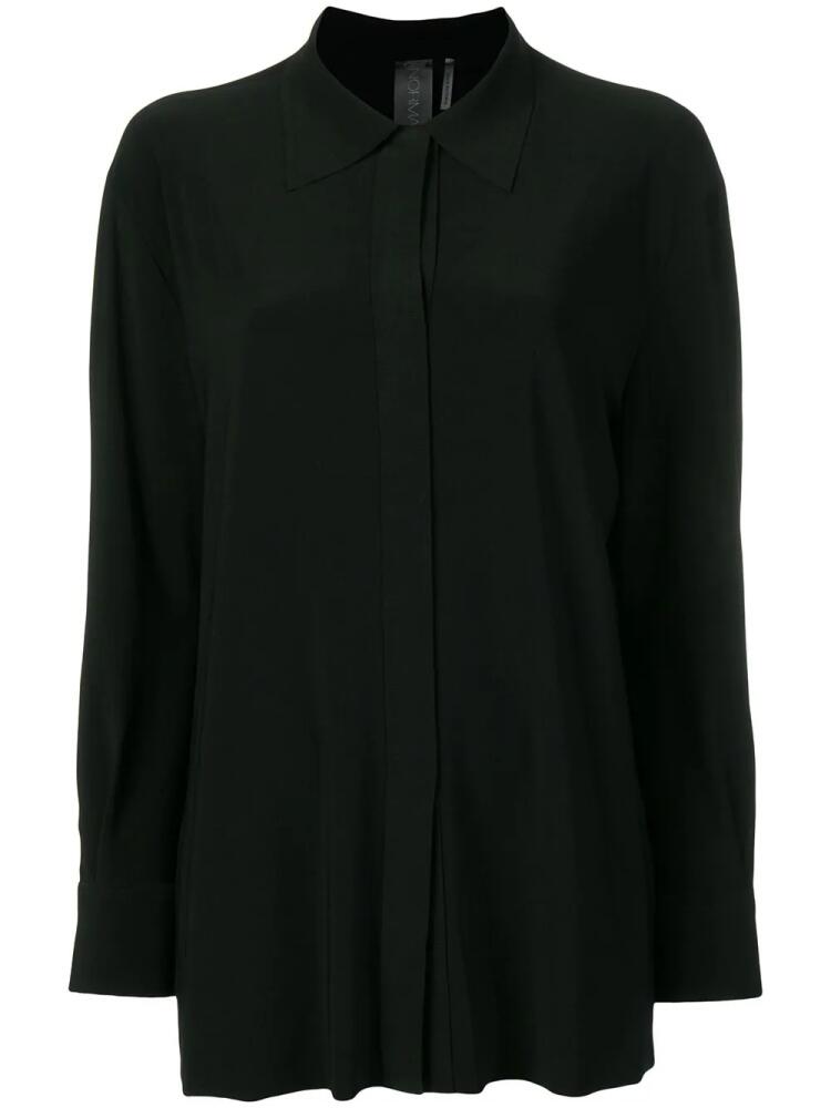 Norma Kamali concealed fastened shirt - Black Cover