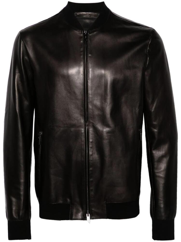 Salvatore Santoro zip-up leather bomber jacket - Black Cover