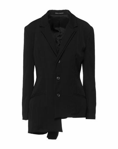 Yohji Yamamoto Woman Blazer Black Wool Cover