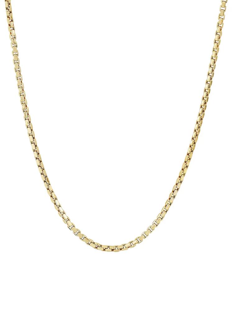 Saks Fifth Avenue Men's 14K Yellow Gold 22" Round Box Chain Necklace Cover