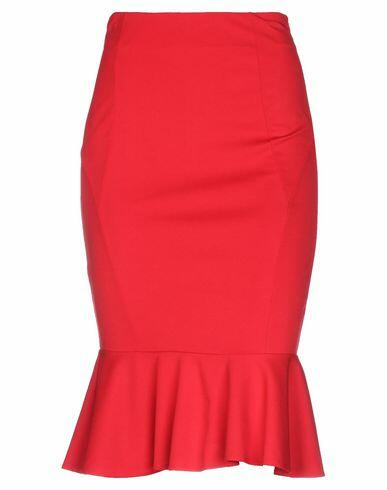 Pinko Woman Midi skirt Red Viscose, Polyamide, Elastane Cover