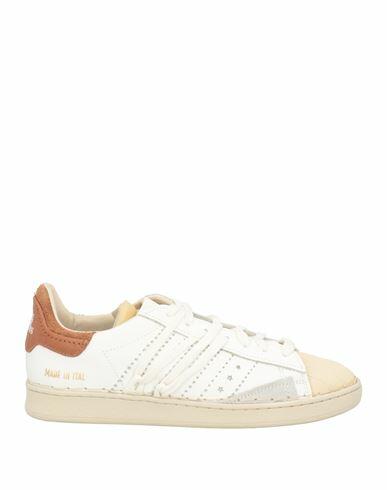 Hidnander Woman Sneakers White Leather Cover