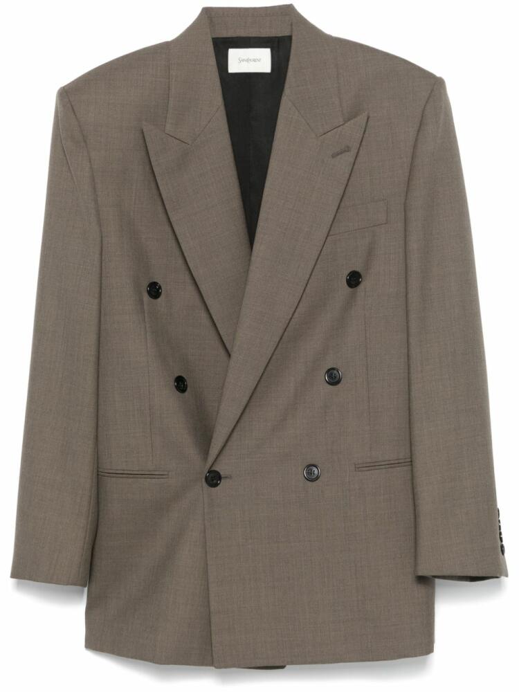 Saint Laurent wool blazer - Brown Cover