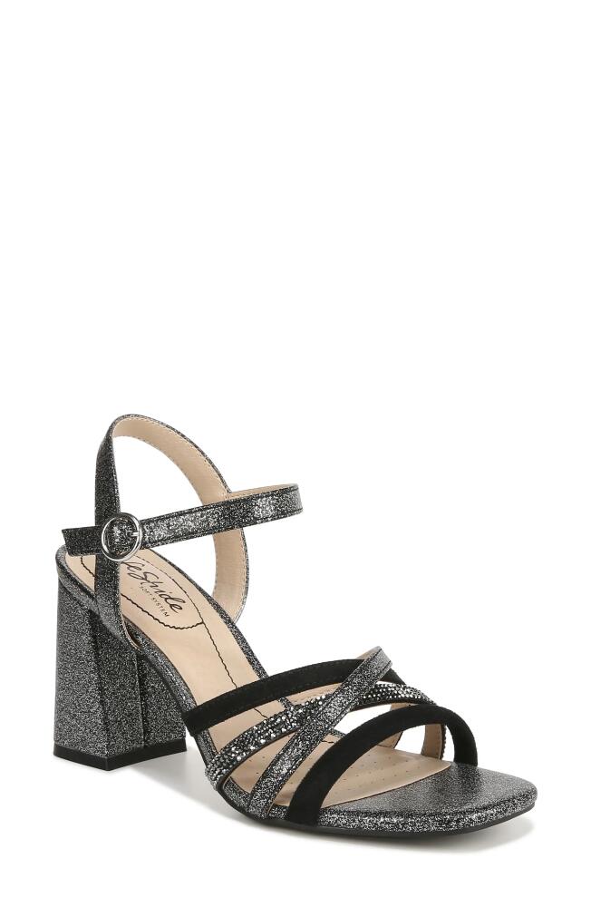 LifeStride Belle Rhinestone Strappy Sandal in Pewter Cover