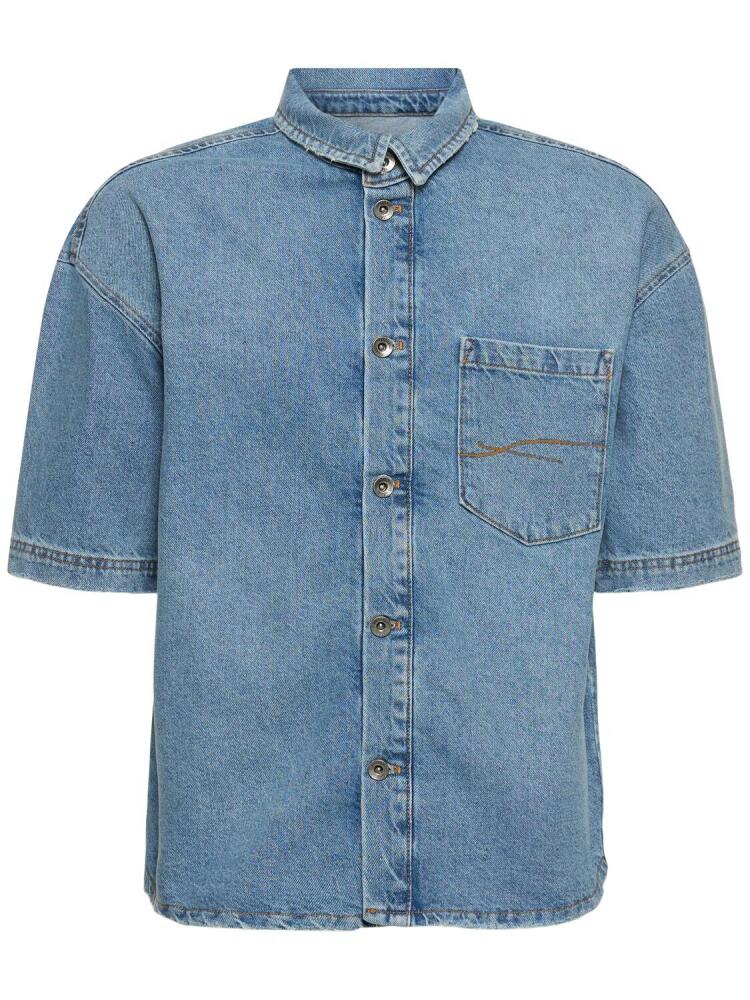 FLÂNEUR Short Sleeve Light Denim Shirt Cover