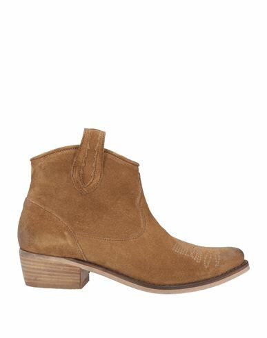 1725.a Woman Ankle boots Sand Leather Cover