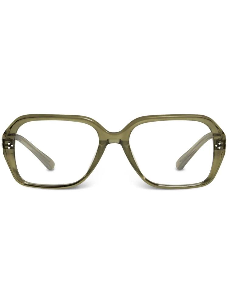 Gentle Monster Beca KC1 square-frame glasses - Green Cover