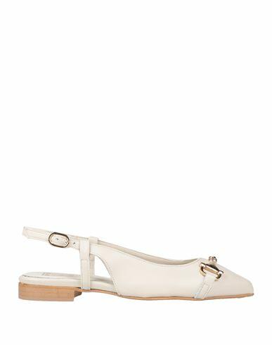 Divine Follie Woman Ballet flats Ivory Soft Leather Cover