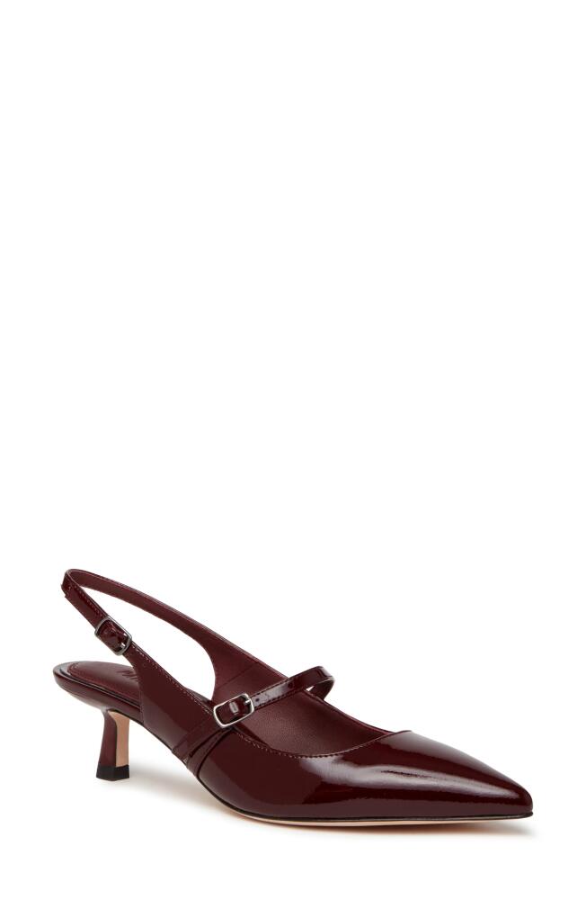 PAIGE Maggy Slingback Pointed Toe Pump in Oxblood Cover