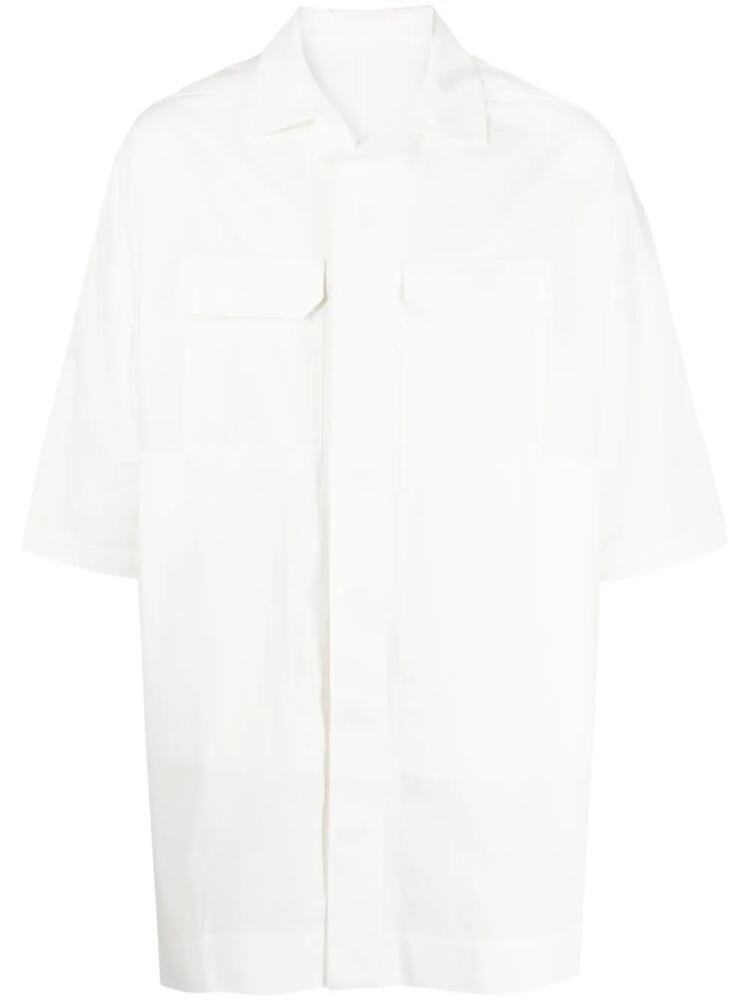 Rick Owens flap-pockets cotton shirt - White Cover