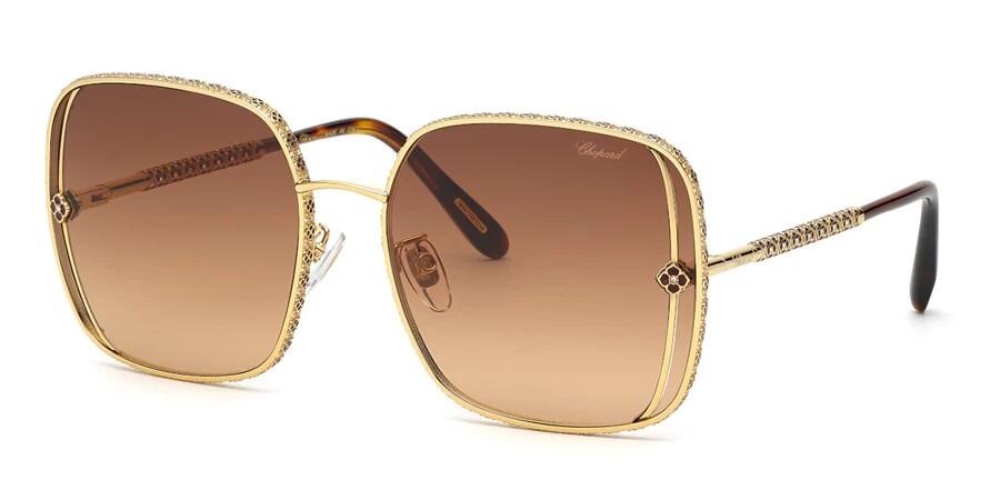 Chopard Brown Gradient Square Ladies Sunglasses Cover