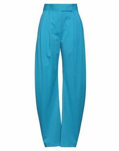 The Attico Woman Pants Azure Virgin Wool, Elastane, Cotton Cover