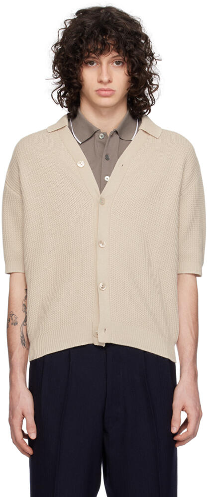 Agnona Off-White Button-Down Polo Cover