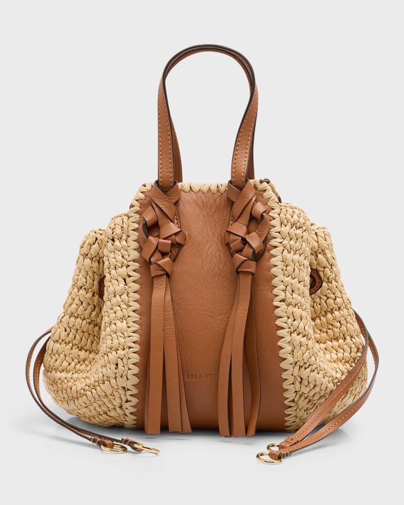 Ulla Johnson Gio Raffia Drawstring Crossbody Bag Cover