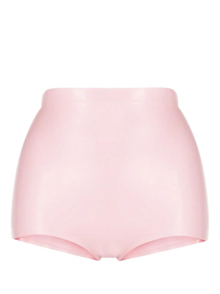 Maison Margiela high-waisted latex briefs - Pink Cover