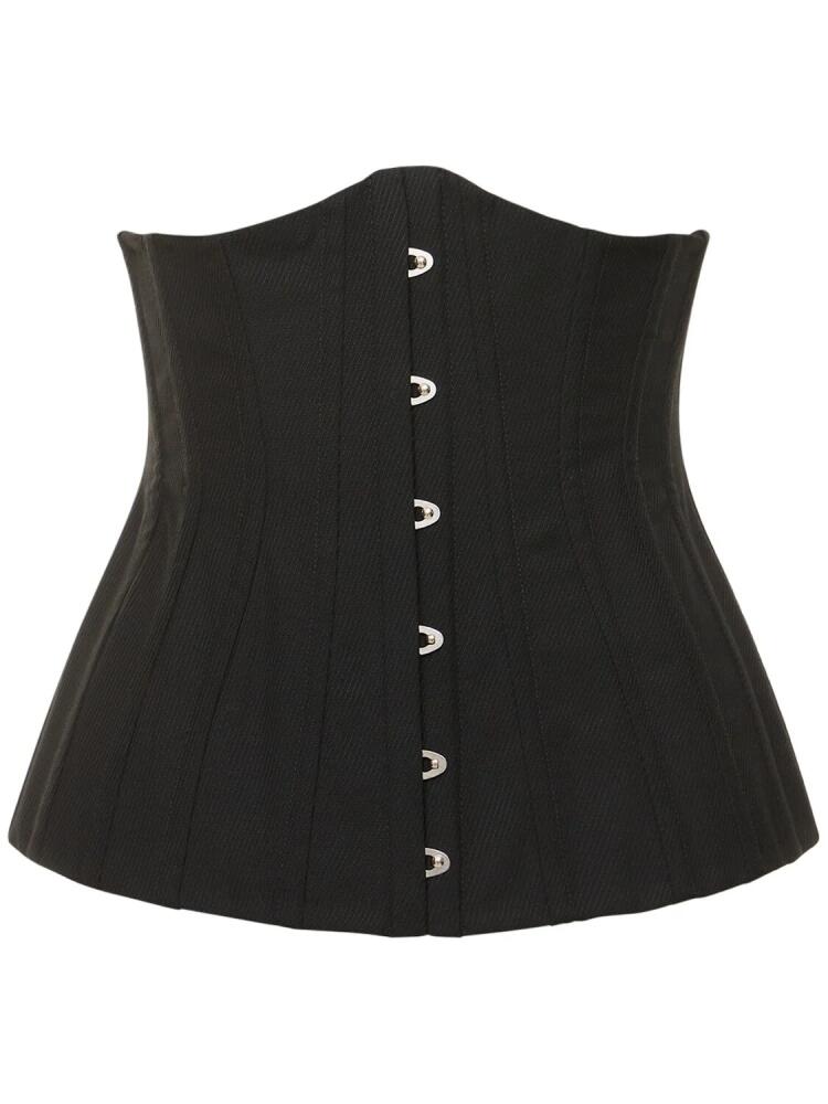 DOLCE & GABBANA Wool Corset Top Cover