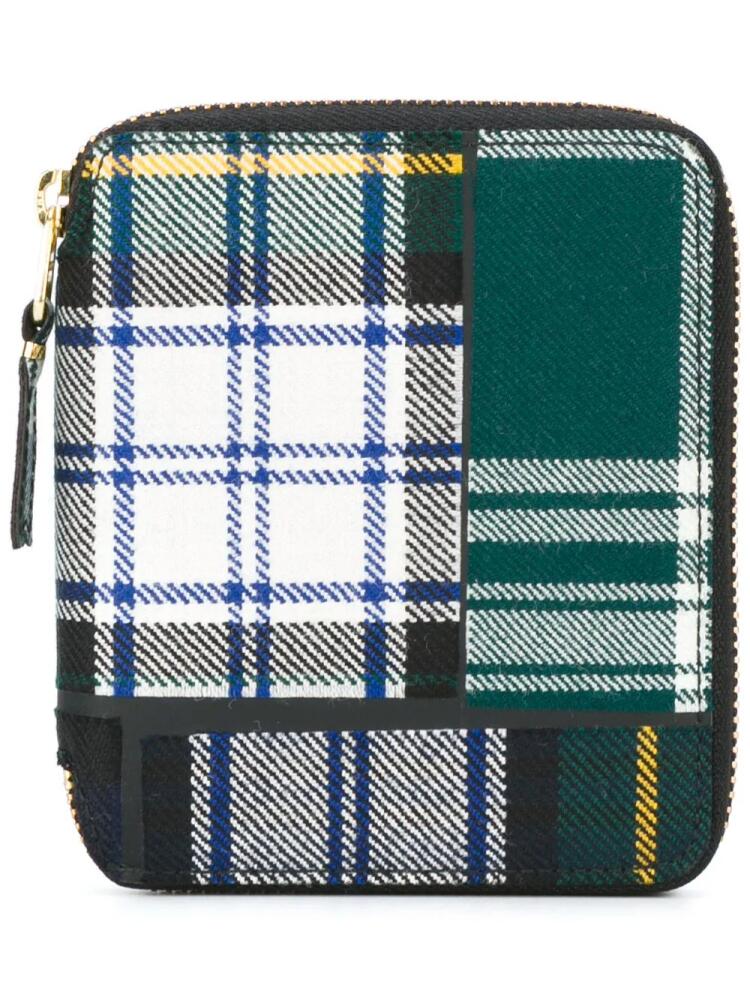 Comme Des Garçons Wallet tartan wallet - Green Cover