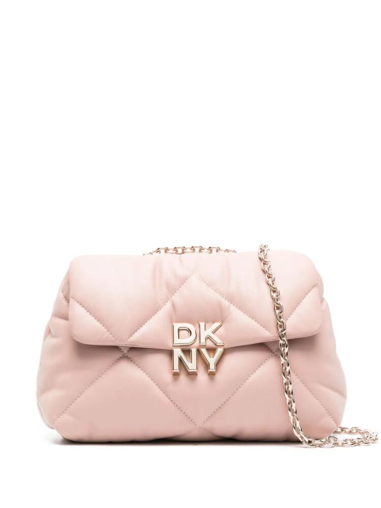 DKNY small Red Hook leather crossbody bag - Pink Cover