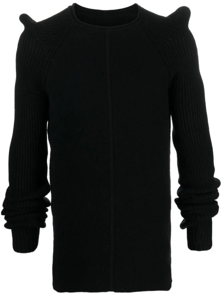 Rick Owens Luxor 3D-detail cashmere jumper - Black Cover