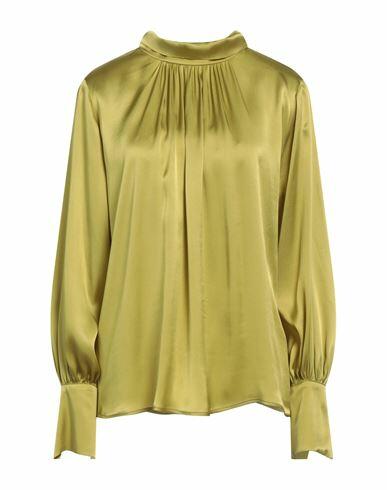 Federica Tosi Woman Top Acid green Acetate, Silk Cover