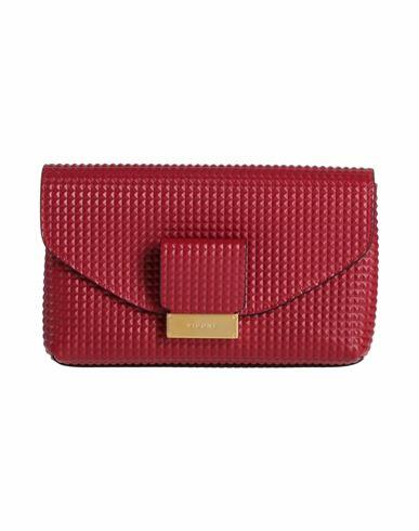 Visone Woman Handbag Burgundy Calfskin Cover