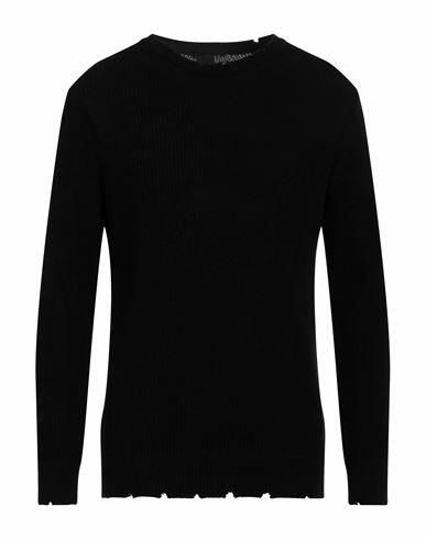 Why Not Brand Man Sweater Black Cotton, Acrylic Cover