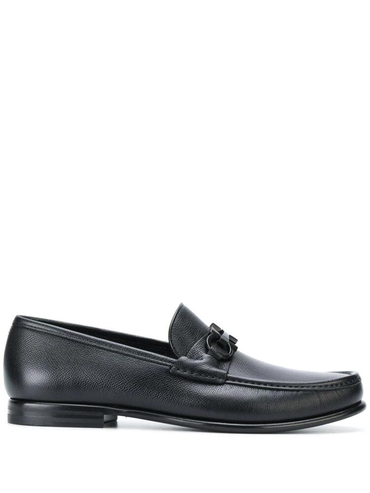 Ferragamo Gancini horsebit loafers - Black Cover