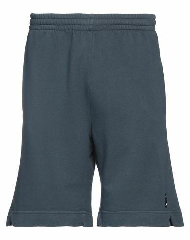 Grifoni Man Shorts & Bermuda Shorts Slate blue Cotton Cover