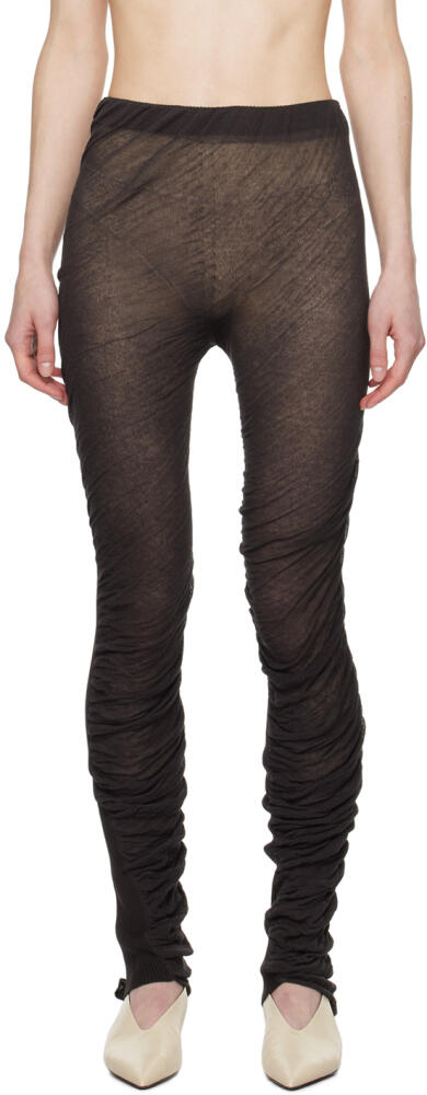 ISSEY MIYAKE Brown Ambiguous Leggings Cover