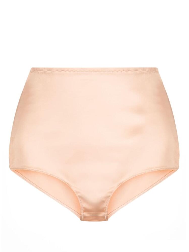 Maison Margiela high-waisted satin briefs - Neutrals Cover