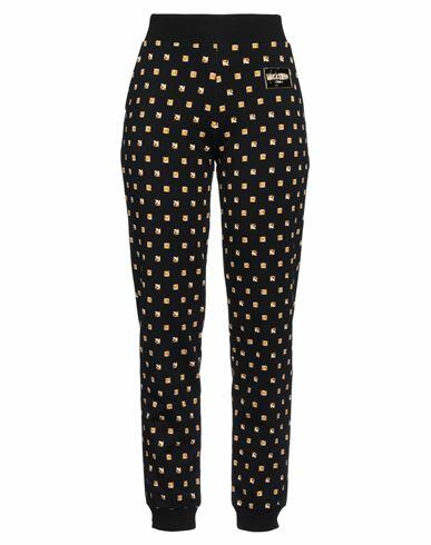 Moschino Woman Pants Black Cotton, Elastane Cover