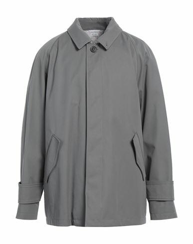 Thom Browne Man Overcoat & Trench Coat Grey Polyester, Cotton, Polyurethane Cover