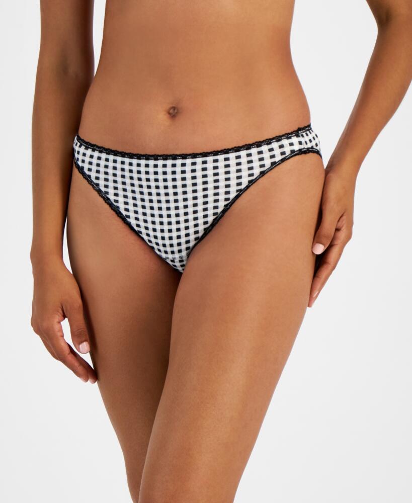 Charter Club Women's Everyday Cotton Bikini Underwear, Created for Macy's - Holiday Gingham Cover