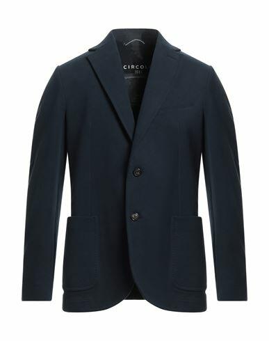 Circolo 1901 Man Blazer Midnight blue Cotton, Elastane Cover