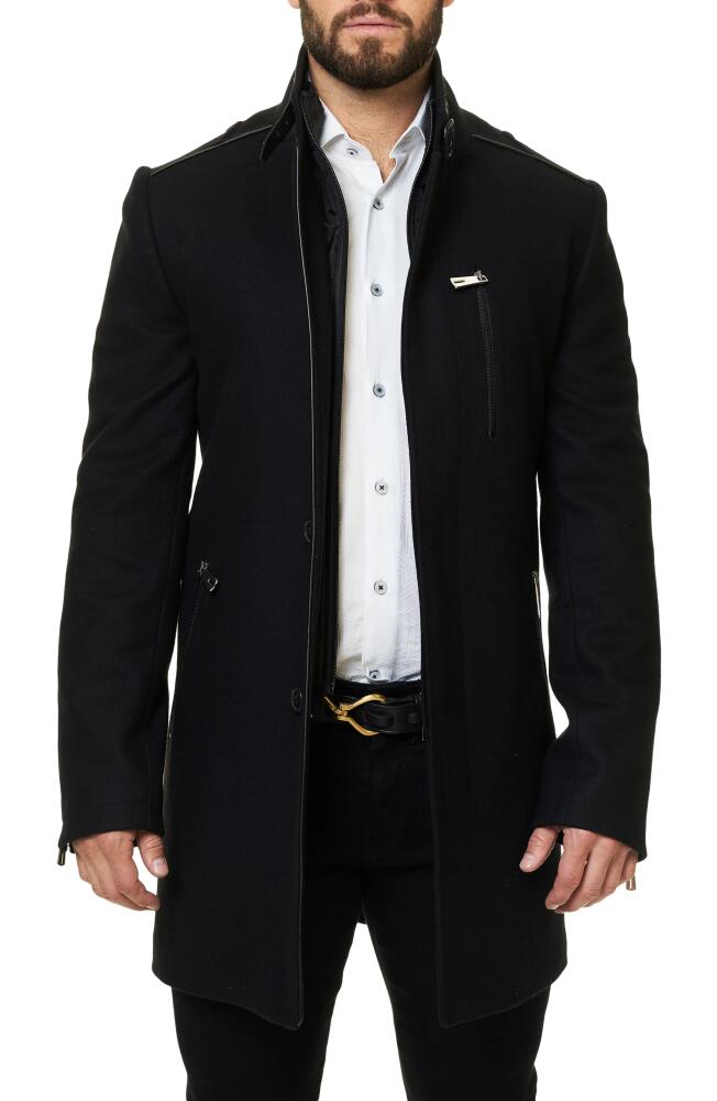 Maceoo Captain Coat in Black Cover