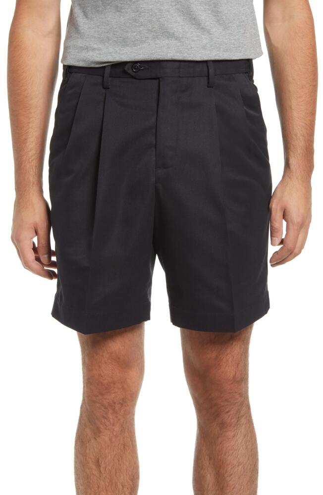 Berle Pleated Shorts in Black Cover